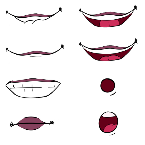 Mouth asset to 3D model